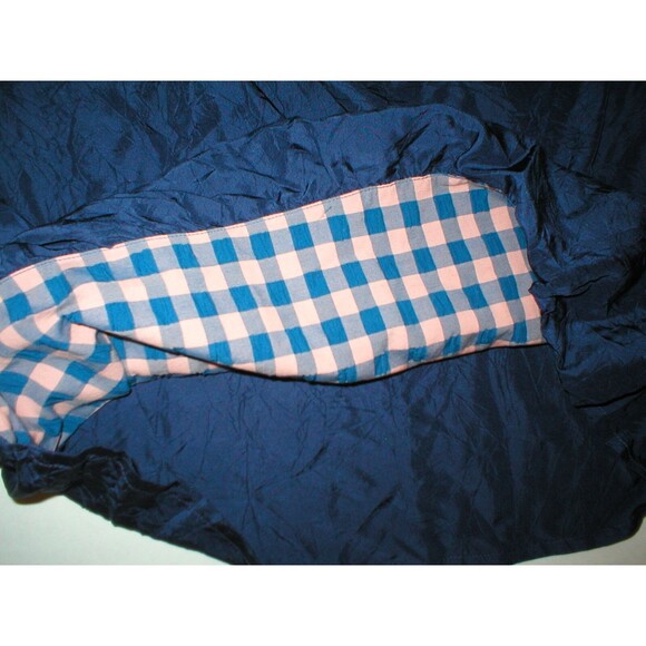 NWT $258 New Womens Marc Jacobs Silk Sleeveless Top Blue Pink Checks M Cowl Back - Picture 9 of 9